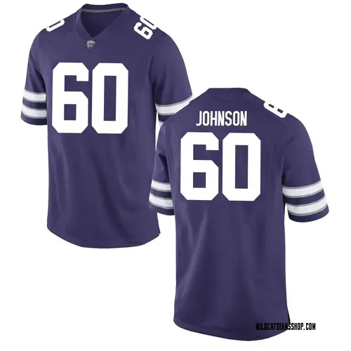 Men's Nike Andrew Johnson Kansas State Wildcats Replica Purple Football College Jersey