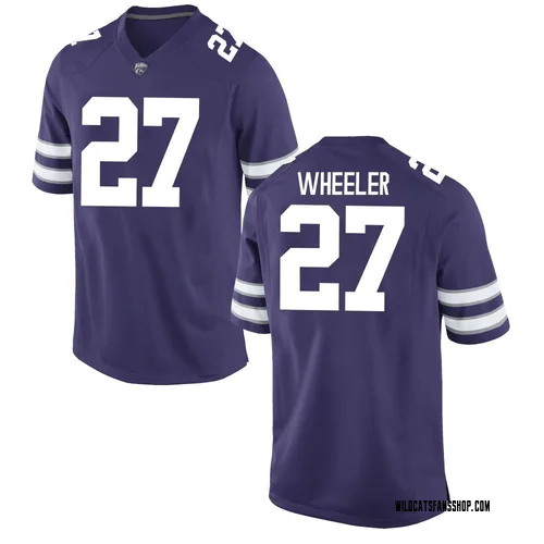 Men's Nike Ben Wheeler Kansas State Wildcats Replica Purple Football College Jersey