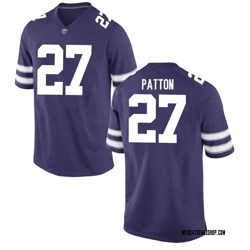 Men's Nike Cub Patton Kansas State Wildcats Replica Purple Football College Jersey