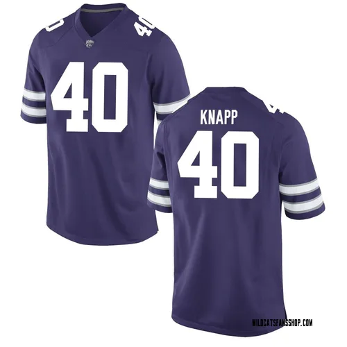 Men's Nike Dalton Knapp Kansas State Wildcats Replica Purple Football College Jersey