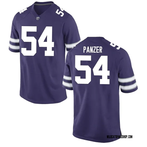 Men's Nike Hadley Panzer Kansas State Wildcats Game Purple Football College Jersey