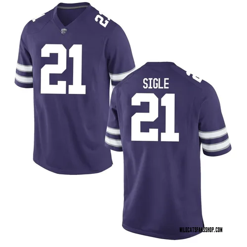 Men's Nike Marques Sigle Kansas State Wildcats Replica Purple Football College Jersey