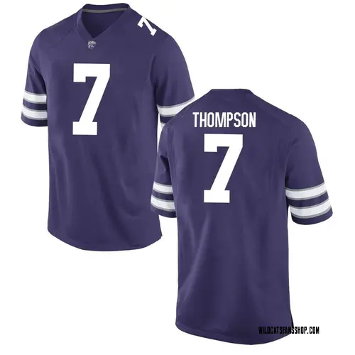 Men's Nike Skylar Thompson Kansas State Wildcats Replica Purple Football College Jersey