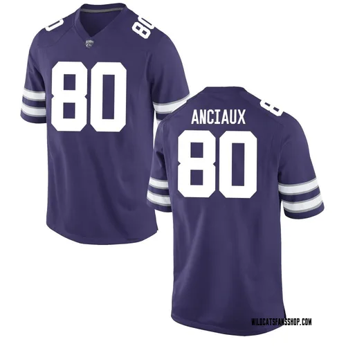 Men's Nike Will Anciaux Kansas State Wildcats Replica Purple Football College Jersey