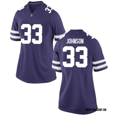 Women's Nike Andrew Johnson Kansas State Wildcats Replica Purple Football College Jersey