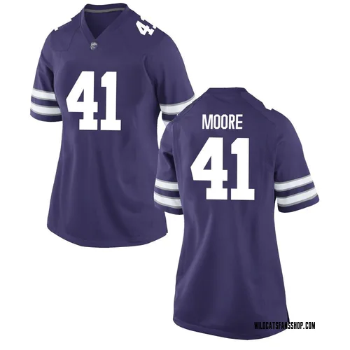 Women's Nike Ashton Moore Kansas State Wildcats Replica Purple Football College Jersey