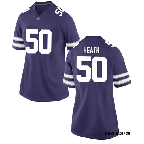 Women's Nike Brock Heath Kansas State Wildcats Replica Purple Football College Jersey