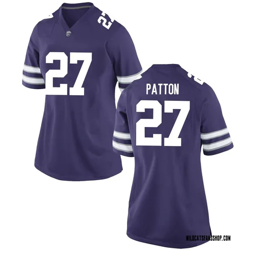 Women's Nike Cub Patton Kansas State Wildcats Game Purple Football College Jersey