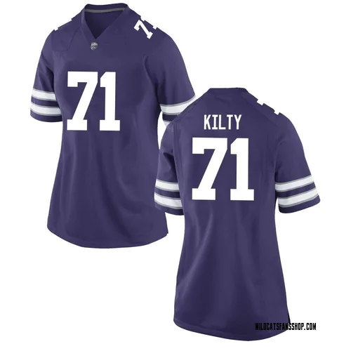 Women's Nike Easton Kilty Kansas State Wildcats Replica Purple Football College Jersey