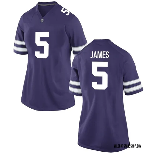 Women's Nike Justice James Kansas State Wildcats Replica Purple Football College Jersey