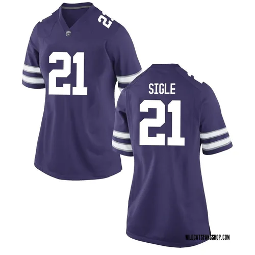 Women's Nike Marques Sigle Kansas State Wildcats Game Purple Football College Jersey