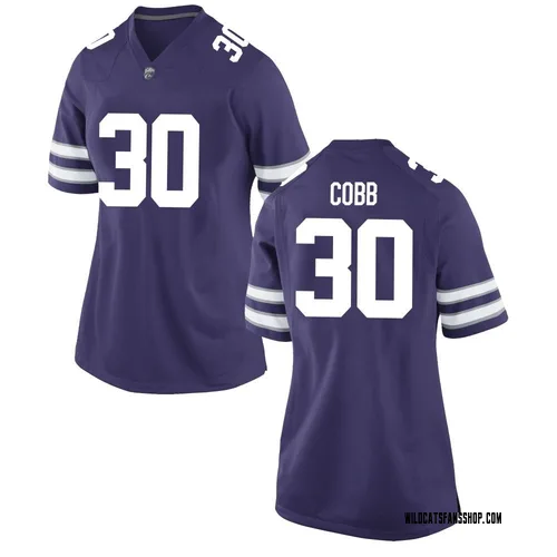 Women's Nike Teagan Cobb Kansas State Wildcats Game Purple Football College Jersey