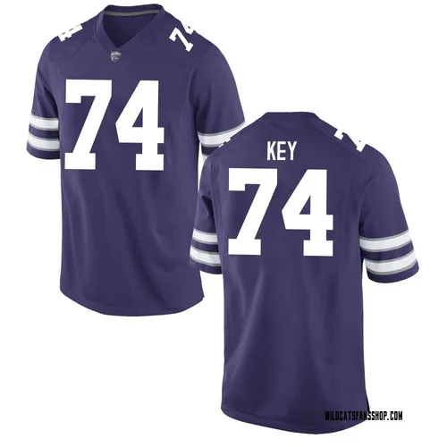 Youth Nike Alex Key Kansas State Wildcats Game Purple Football College Jersey
