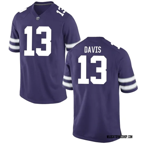 Youth Nike Andre Davis Kansas State Wildcats Replica Purple Football College Jersey