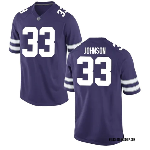 Youth Nike Andrew Johnson Kansas State Wildcats Replica Purple Football College Jersey