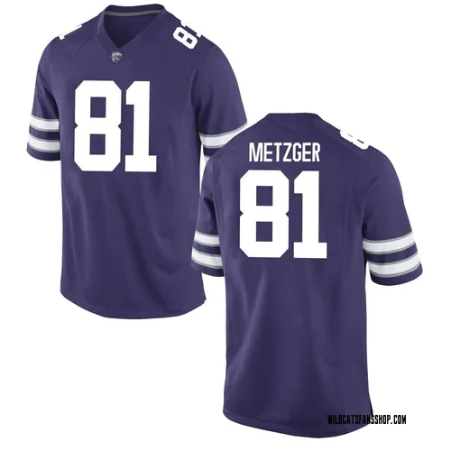 Youth Nike Andrew Metzger Kansas State Wildcats Replica Purple Football College Jersey