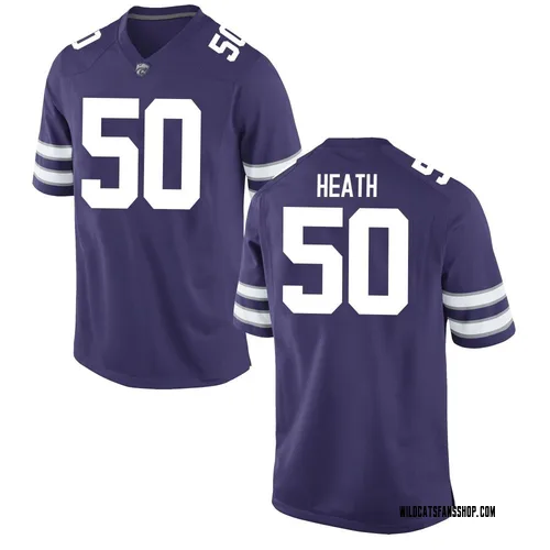 Youth Nike Brock Heath Kansas State Wildcats Replica Purple Football College Jersey
