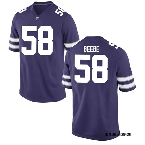 Youth Nike Camden Beebe Kansas State Wildcats Replica Purple Football College Jersey