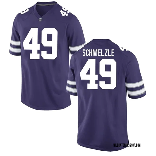 Youth Nike Drew Schmelzle Kansas State Wildcats Game Purple Football College Jersey