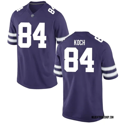 Youth Nike Isaac Koch Kansas State Wildcats Game Purple Football College Jersey