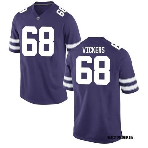 Youth Nike Joe Vickers Kansas State Wildcats Replica Purple Football College Jersey