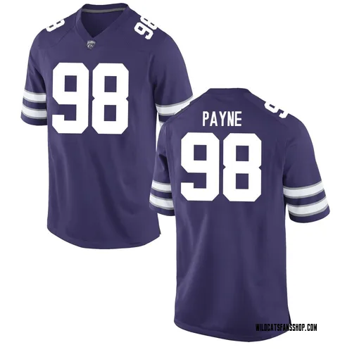 Youth Nike Kian Payne Kansas State Wildcats Game Purple Football College Jersey