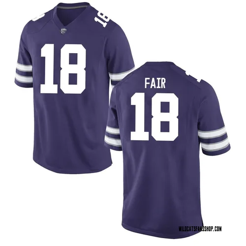 Youth Nike Wesley Fair Kansas State Wildcats Replica Purple Football College Jersey